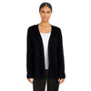 lily morgan Women's Solid Ribbed Cardigan