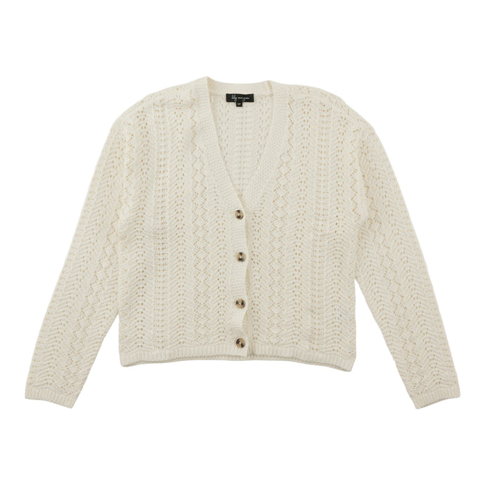 lily morgan Women's Open Front Boyfriend Cardigan