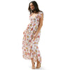 lily morgan Women's Smocked Floral Maxi Dress