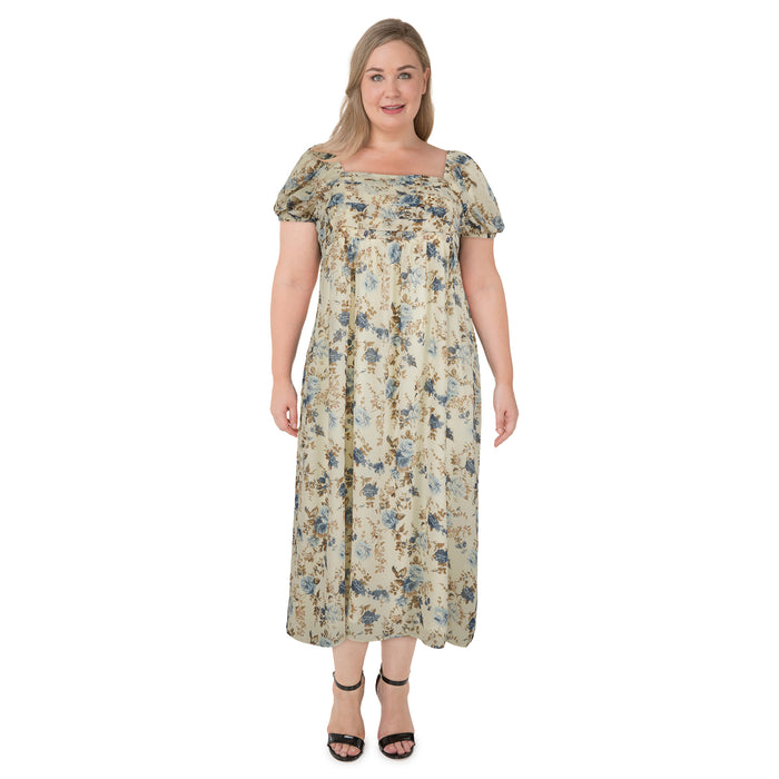 Robe maxi plissée à l’avant lily morgan taille plus pour femmes
