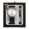 Ensemble bracelet et montre classique, 2 pièces, assortiment