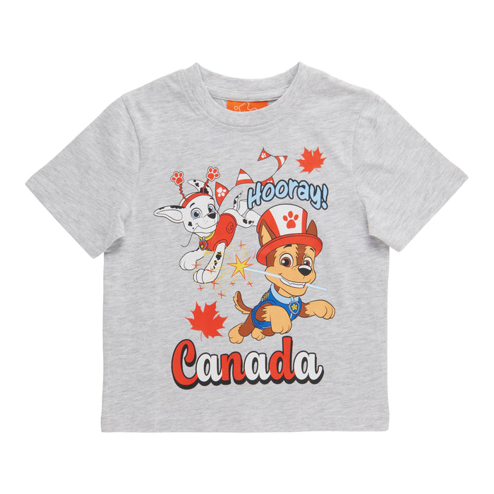 T-shirt Canada à manches courtes Pat' Patrouille sous licence pour tout-petits