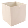 HomeStyles Collapsible Faux Linen Storage Cube, 11-in x 11-in x 11-in.