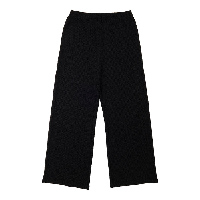 lily morgan Women's Solid Crinkle Wide-Leg Pants
