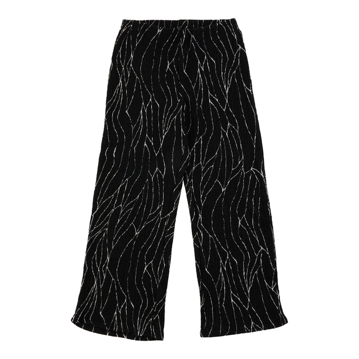 Pantalon ondulé et imprimé à jambes larges lily morgan pour femmes