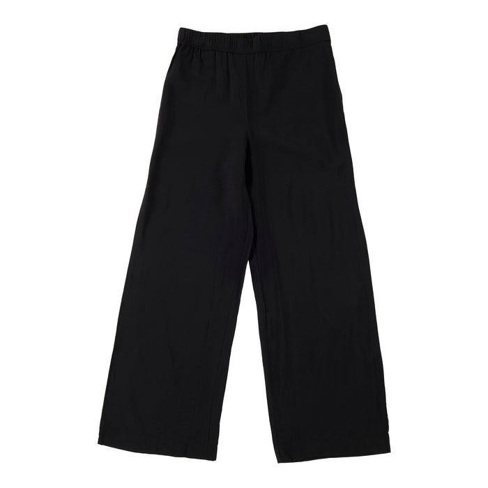 Pantalon texturé et uni à jambes larges lily morgan pour femmes
