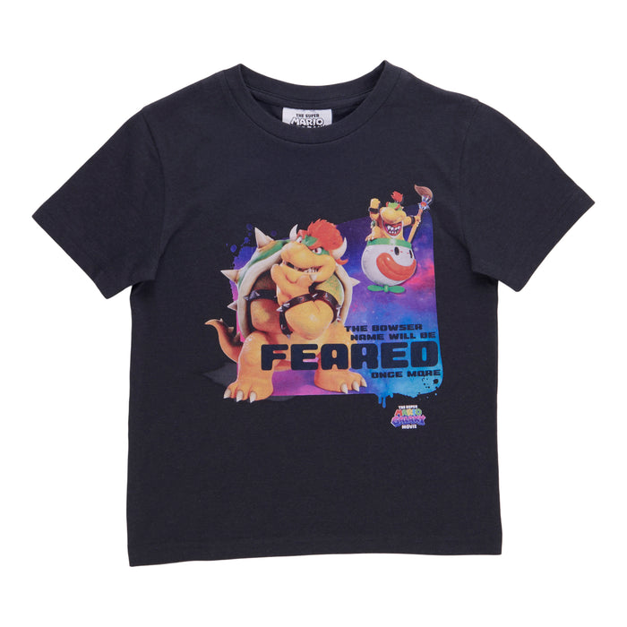 T-shirt à manches courtes Super Mario sous licence pour tout-petits