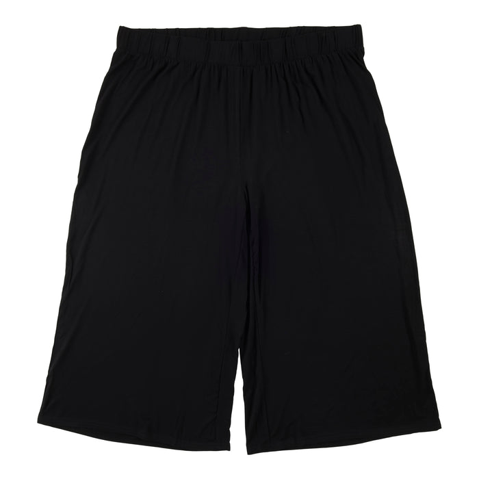 Pantalon court à jambe large de couleur unie lily morgan taille plus pour femmes