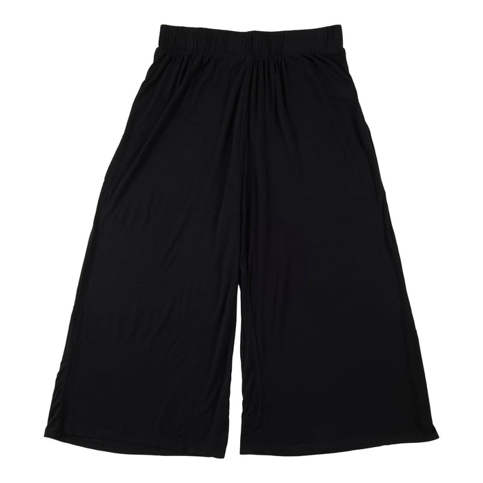 Pantalon court à jambe large de couleur unie lily morgan pour femmes
