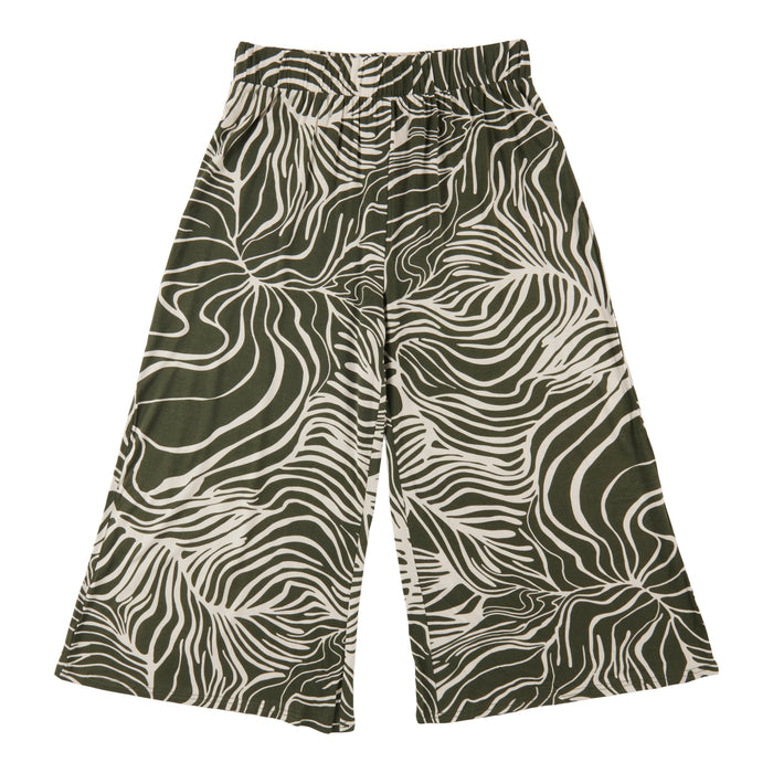 Pantalon court imprimé à jambe large lily morgan pour femmes