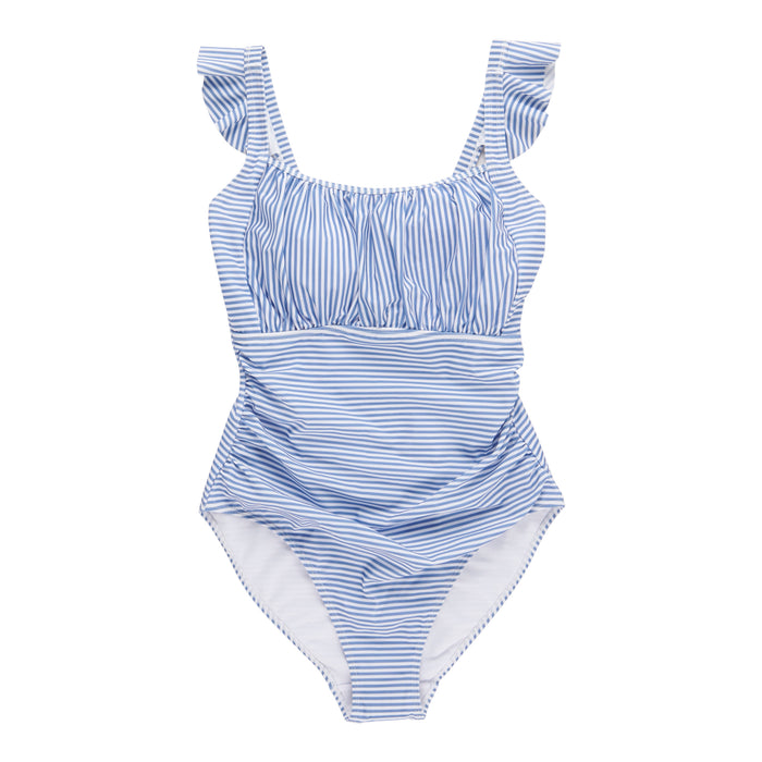 Costume de bain une pièce rayé ACX Active pour femmes