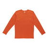 T-shirt en tissu flammé à col rond et à manches longues pour hommes