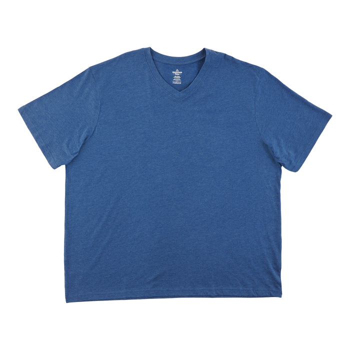 T-shirt à col en V et manches courtes taille forte Mountain Ridge pour hommes