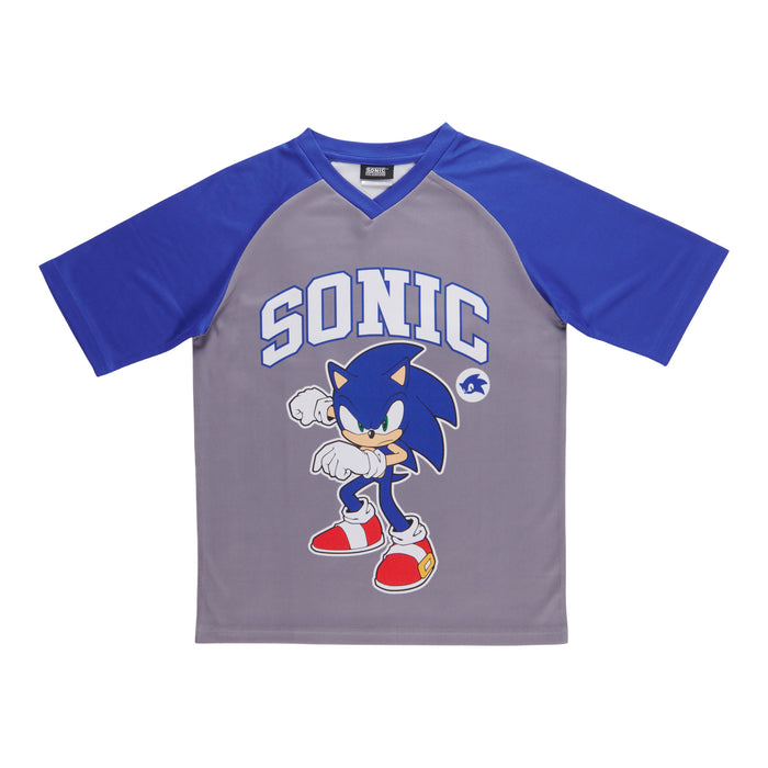Boys' Licensed Sonic the Hedgehog Printed Short Sleeve Mesh T-Shirt