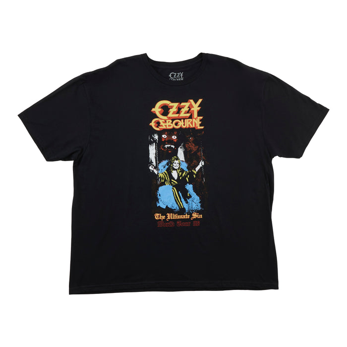 T-shirt à col rond et à manches courtes sous licence taille forte pour hommes