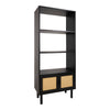 Bibliothèque à 3 niveaux HomeStyles, noir, 23,6 po x 12 po x 54 po