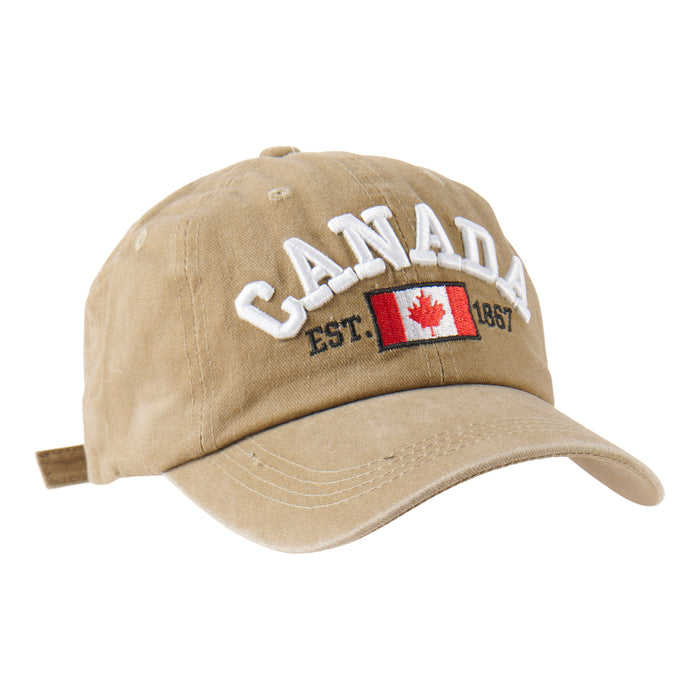 Men's Canada Printed Fashion Cap, Assorted