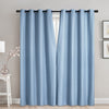 Blackout Jacquard Magnetic Closure Curtain with Grommets, 52-in x 84-in.