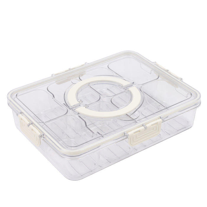 Clear Snackle Box. 8 Piece