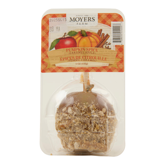 Pomme enrobée de caramel et d’épices à la citrouille, 150 g