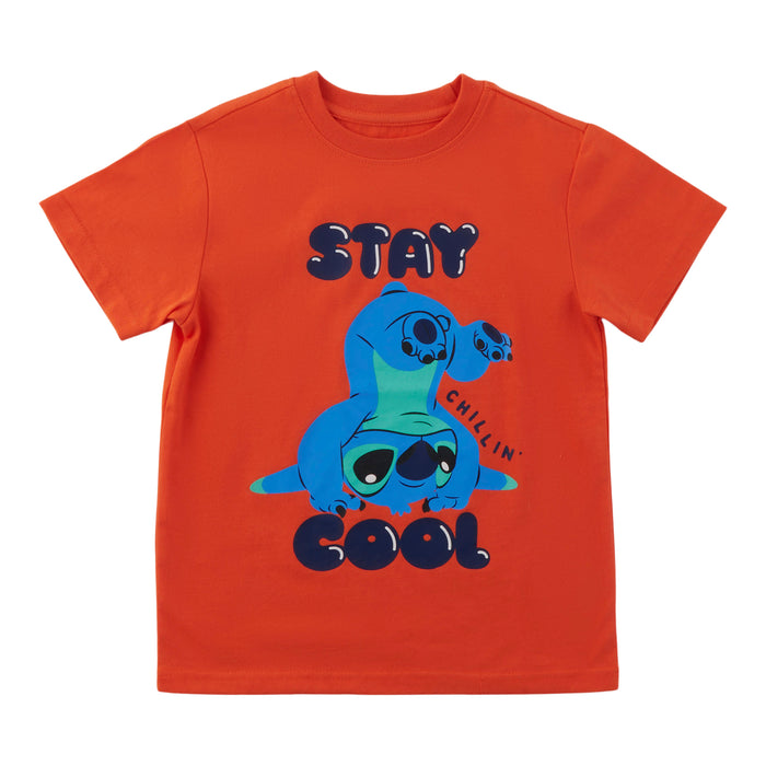 Licensed Toddler Boys' Lilo & Stitch Short Sleeve T-Shirt
