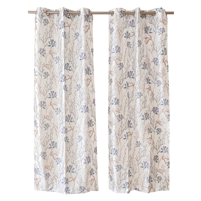Rideaux imprimés en similisoie HomeStyles, emb. de 2, 37 po x 84 po