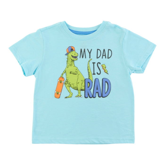 Toddler Boys' Father's Day Printed Short Sleeve T-Shirt, English