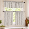 HomeStyles Faux Linen Kitchen Curtain Set, 3-Piece
