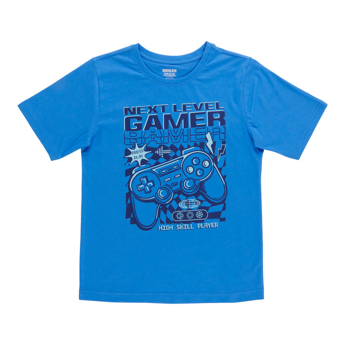 T-shirt imprimé à manches courtes Fête à la plage SURVIVAL GEAR pour garçons