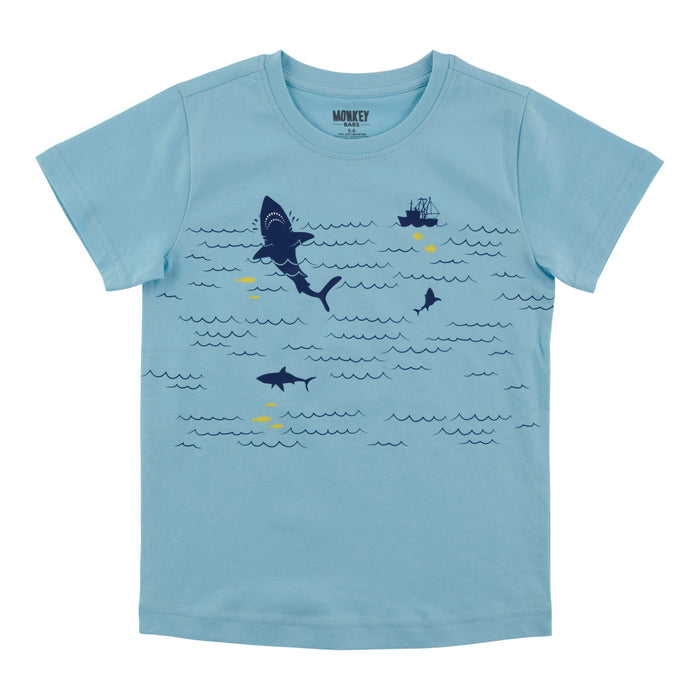 T-shirt imprimé à manches courtes Fête à la plage MONKEY BARS pour tout-petits
