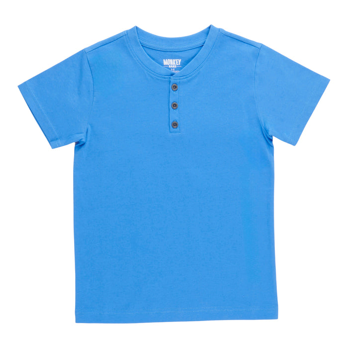 MONKEY BARS Toddler Boys' Beach Party Short Sleeve Henley T-Shirt