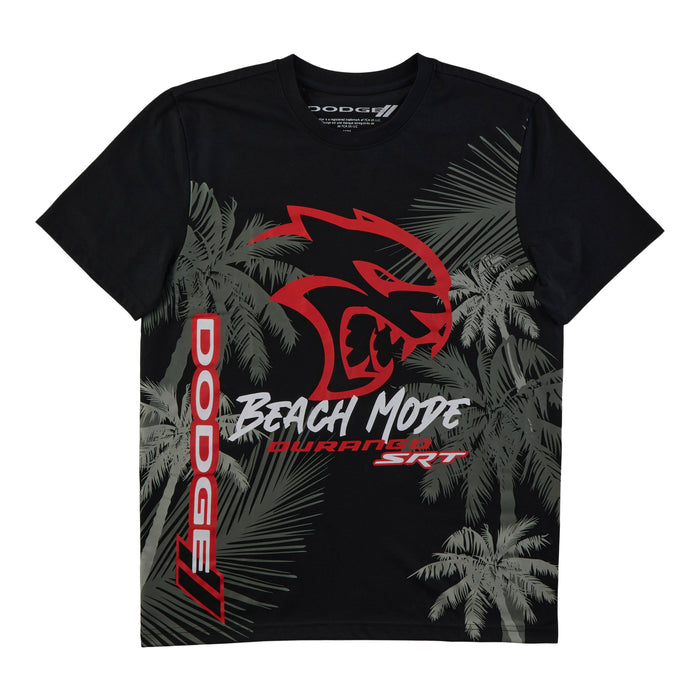 T-shirt à manches courtes avec imprimé hawaïen pour hommes