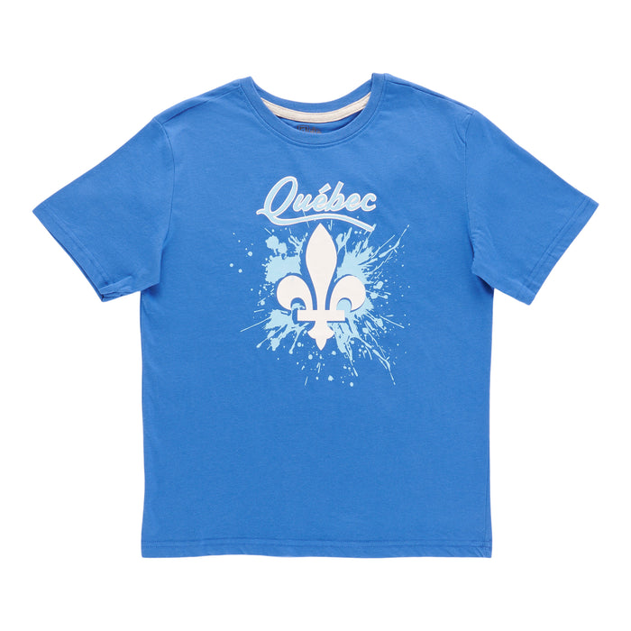 T-shirt à manches courtes à imprimé du Québec pour garçons