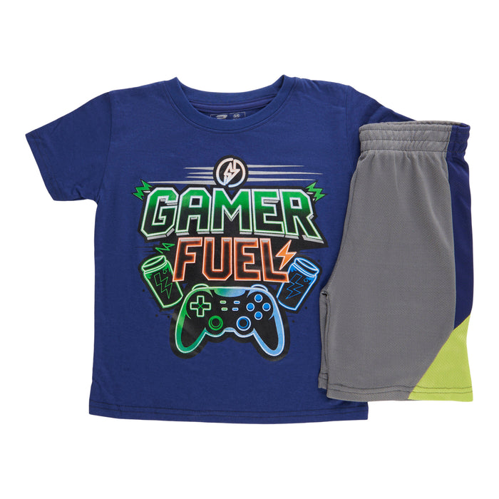 Boys' Printed Top and Shorts Set, 2-Piece