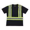 T-shirt haute visibilité noir en filet Tradesmax Pro pour hommes