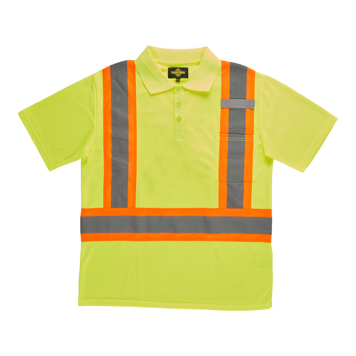 Tradesmax Pro Men's Yellow HIVIS Polo