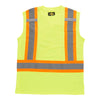 T-shirt haute visibilité jaune sans manches Tradesmax Pro pour hommes