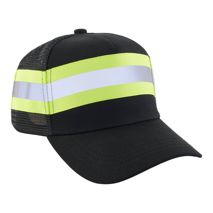 Tradesmax Pro Men's Reflective HIVIS Trucker Cap