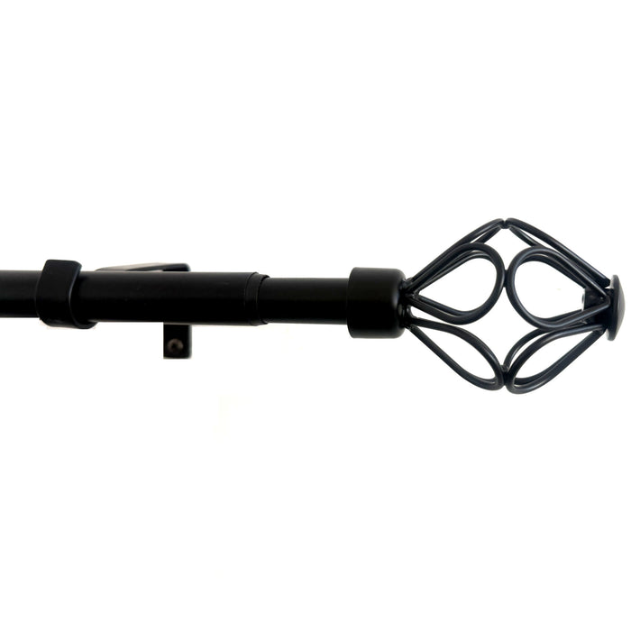 HomeStyles Extendable Metal Curtain Rod, 48-in to 86-in.
