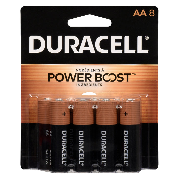 Duracell Coppertop AA Battery, 8 Pack