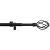 HomeStyles Extendable Metal Curtain Rod, 28-in to 48-in.