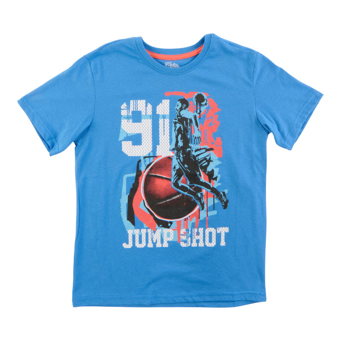 Boys' Printed Short Sleeve Screen Print T-Shirt