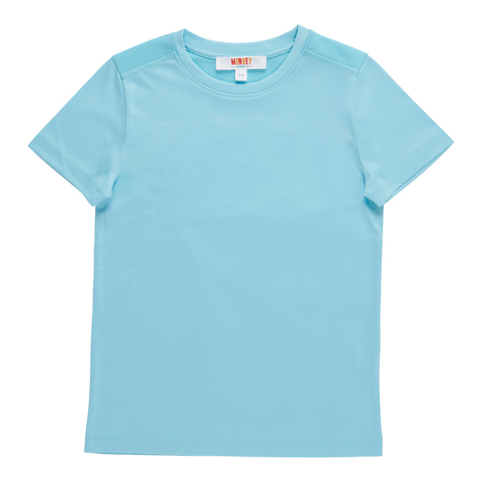 MONKEY BARS Toddler Boys' Beach Party Solid Active Short Sleeve Tee