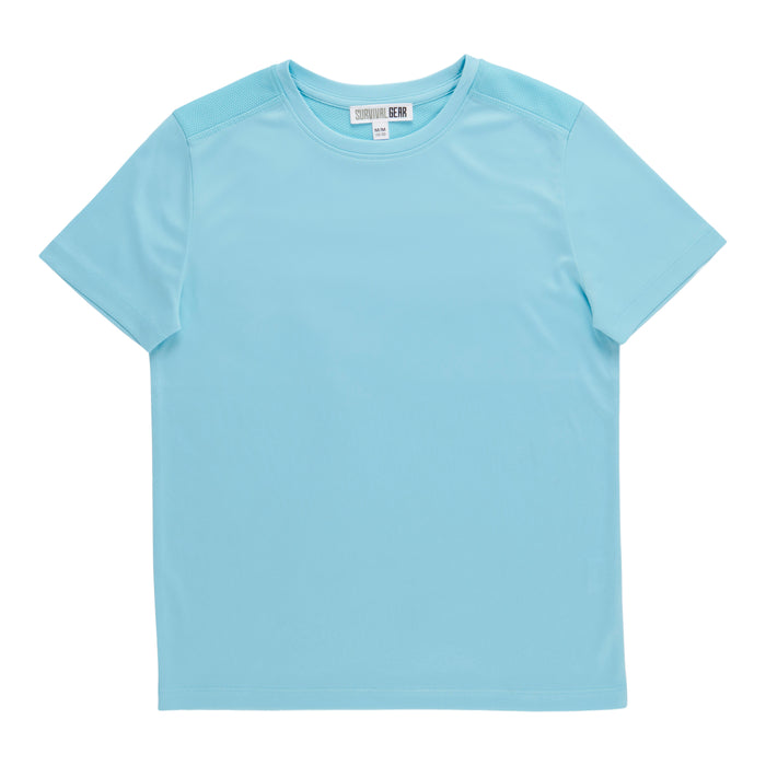 T-shirt de sport à manches courtes de couleur unie Fête à la plage SURVIVAL GEAR pour garçons
