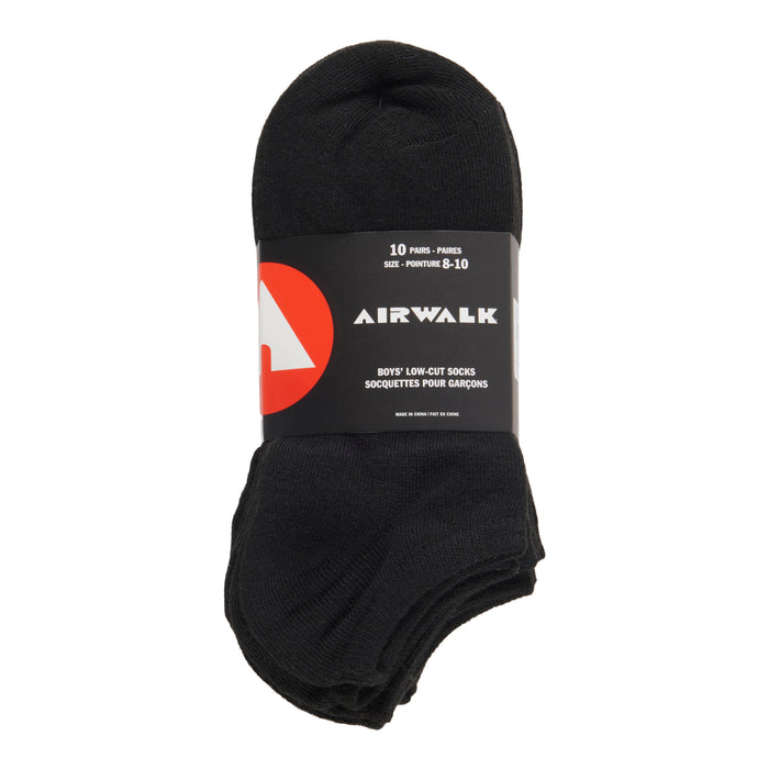 Airwalk Boys' Low Cut Socks, 10-Pack