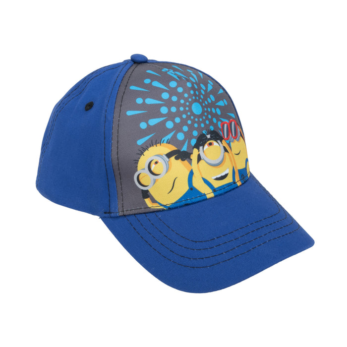 Casquette de baseball imprimée Minions sous licence pour garçons