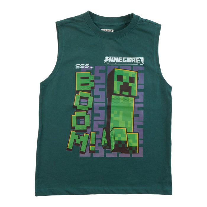 Licensed Boys' Minecraft Printed Tank Top