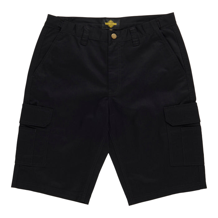 Tradesmax Pro Men's Black Cargo Work Shorts