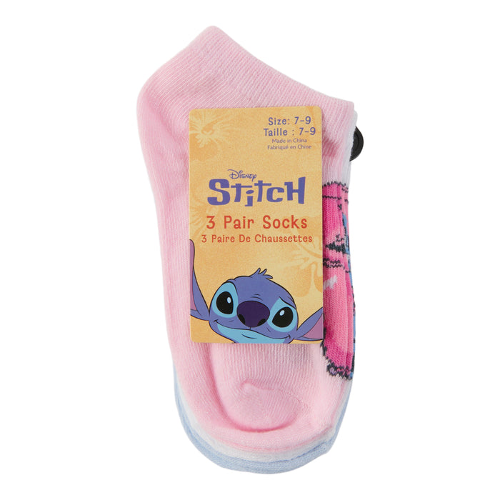 Chaussettes courtes imprimées sous licence pour filles, emb. de 3