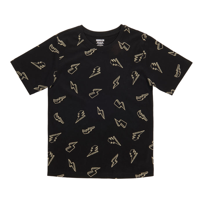 SURVIVAL GEAR Boys' Cool Waves Printed Short Sleeve T-Shirt